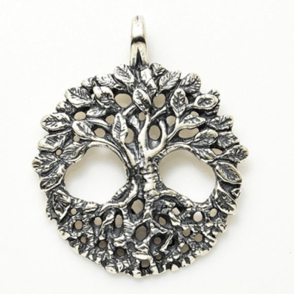 Celtic Tree of Life Pendant solid .925 Sterling Silver made in USA - Picture 5 of 10